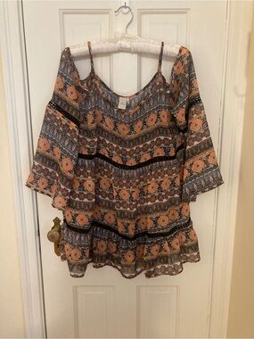 Boho off shoulder blouse